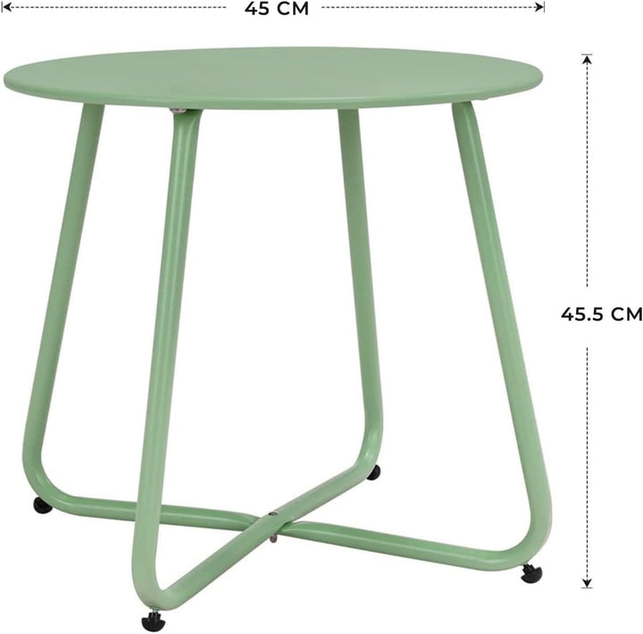 Grand patio Couchtische, Sofatisch, Leicht, Stabil, Einfacher Aufbau, Runder Kaffeetisch ideal für D