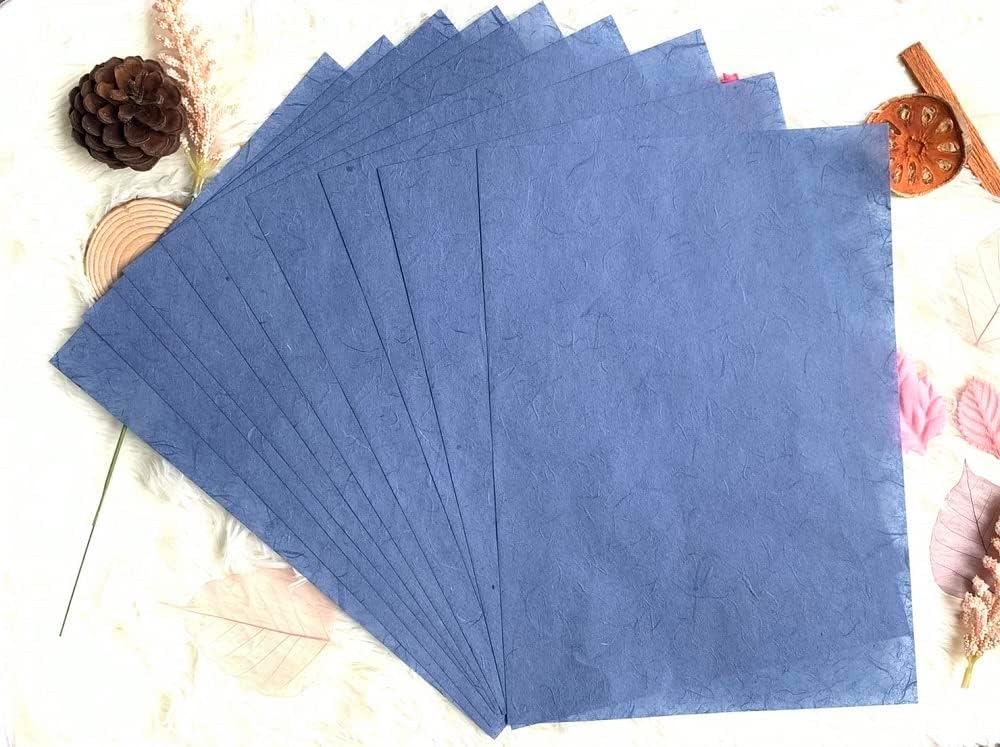 50 Blatt A4 Naturfaser, Maulbeerbaum, Maulbeerbaum, Maulbeerpapier, Kunst, Washi-Papier, Design, Han