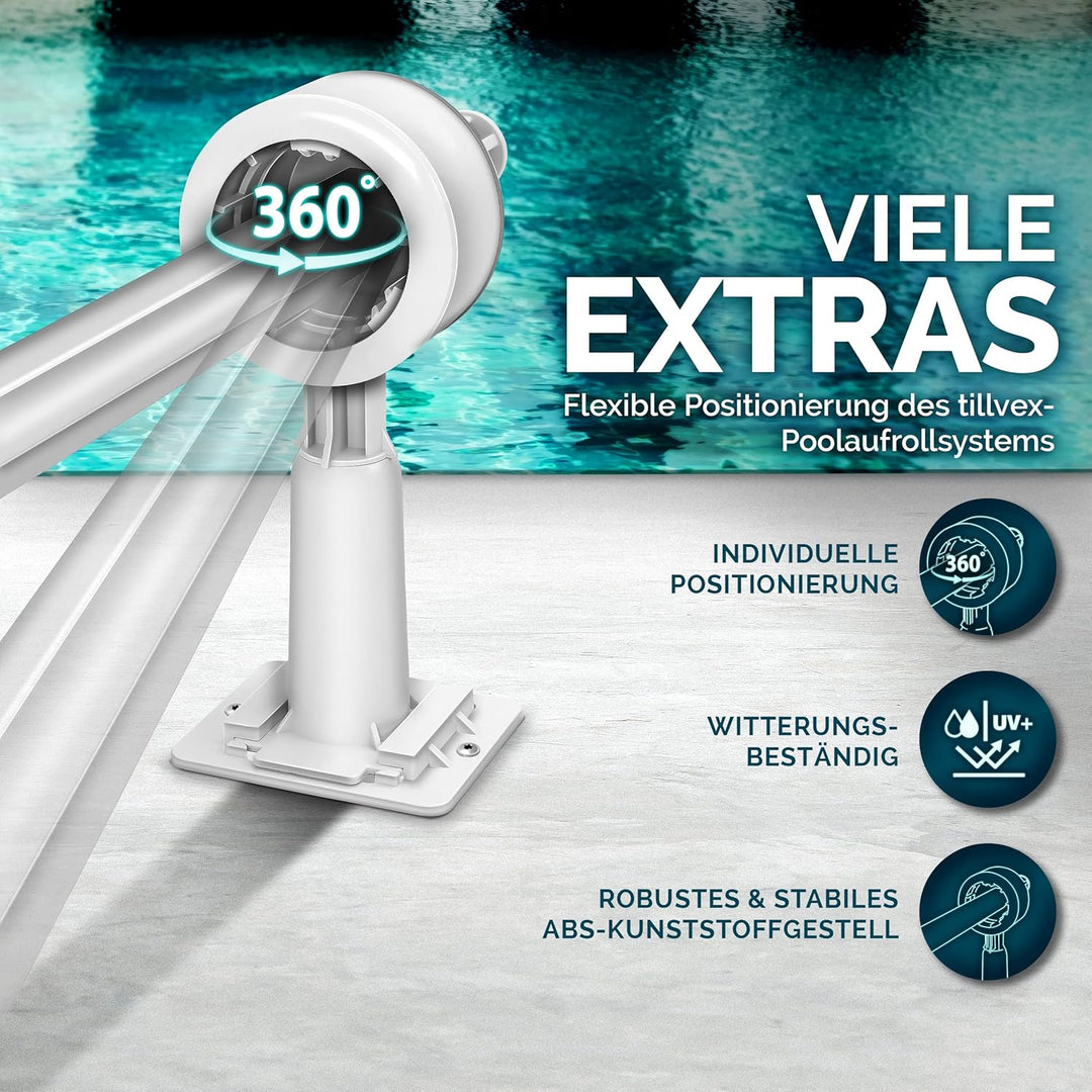 Pool Aufroller Premium 1,05-6,15 m | Aufrollsystem für Solarplane | Aufrollvorrichtung für Poolplane