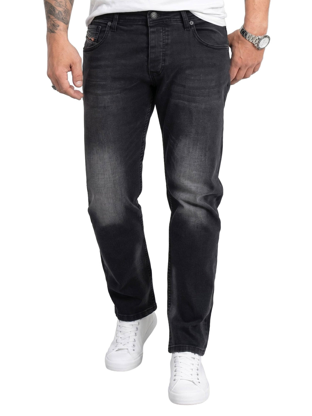 Rock Creek Herren Designer Jeans Denim Blau Hose Herrenjeans RC-2098 W29-W44 33W / 30L Rc-2280-dunke