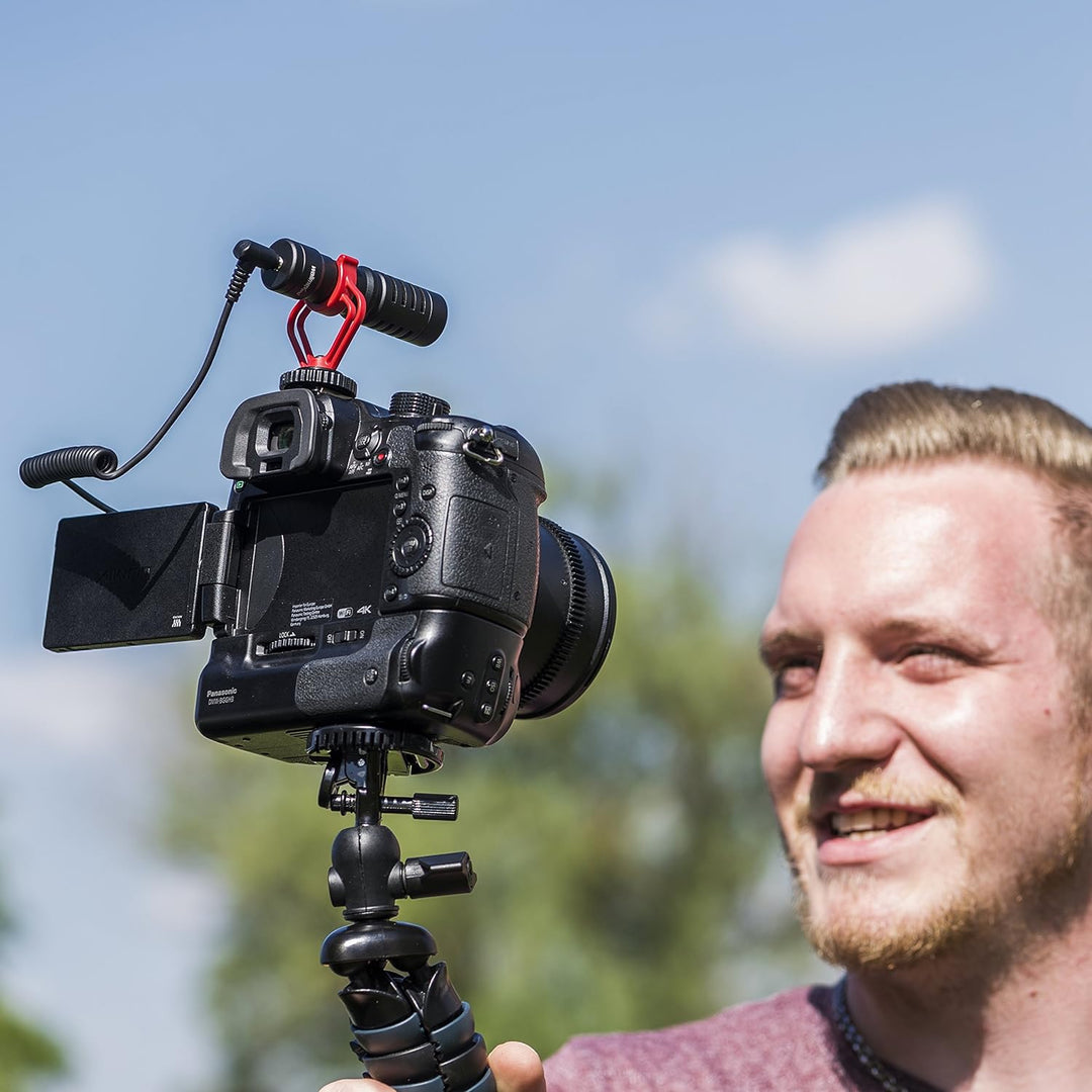 Walimex pro VLOG – Videomikrofon, Richtmikro, Shotgun Mikro für DSLR und spiegellose Kameras, Smartp