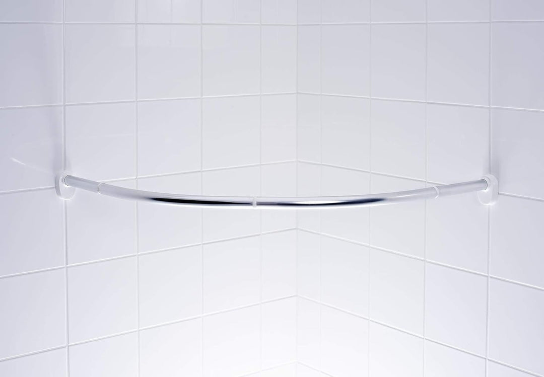 RIDDER Rundduschvorhangstange Wien Chrom glänzend 90x90 cm 90x90 cm Chrom Glänzend, 90x90 cm Chrom G