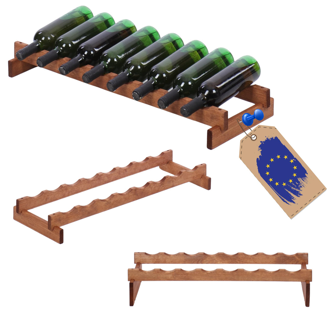 Weinregal, Holzregal, Modulares Weinständer, Weinhalter, Flaschenständer, Flaschenregal, Modernes Ge