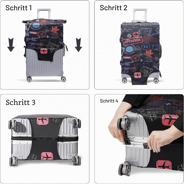OrgaWise Kofferhülle Luggage Cover Gepäck Cover Gepäckabdeckung for Travel Luggage Schutzhülle Koffe