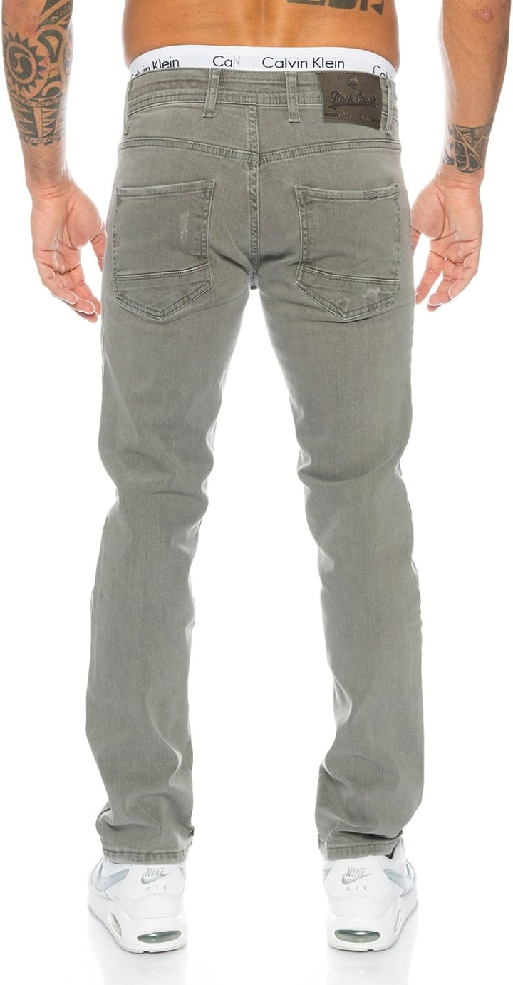 Rock Creek Herren Jeans Hose Denim Stretch Regular Fit Jeanshose Stonewashed W29-W44 29W / 30L Rc-20