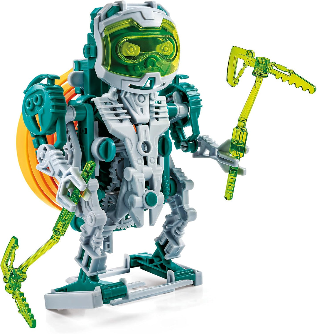 Clementoni Galileo MinerBot 3 in 1 Robotik-Set - DREI humanoide Roboter - Robotik Modellbausatz - Sp