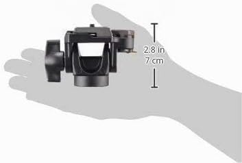Manfrotto 234RC Monopod Neigekopf mit Schnell-Freigabe, Schwarz mit Schnellwechselplatte Single, mit