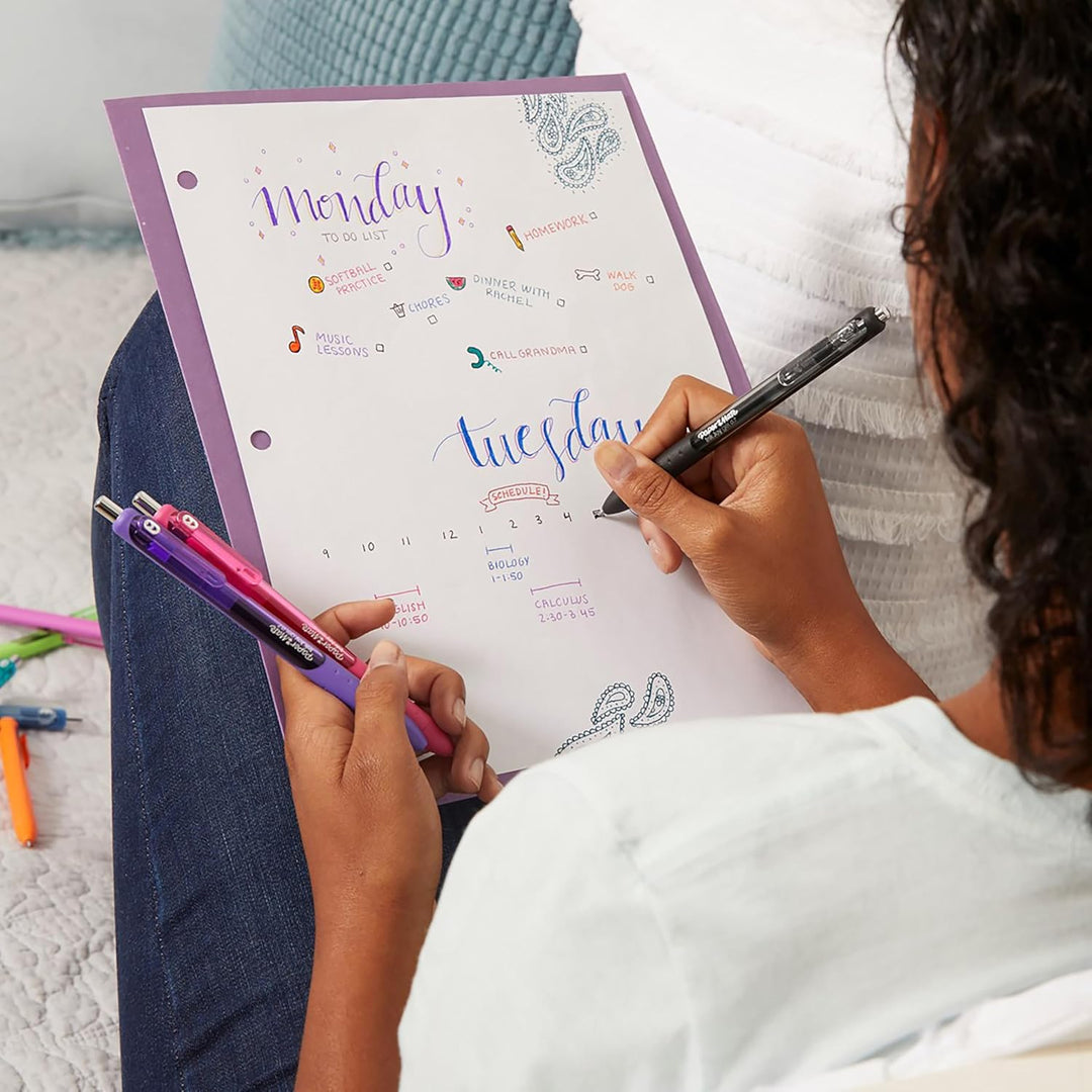 PAPER MATE InkJoy Gelstifte | mittlere Spitze (0,7mm) | sortierte Farben | 14 Stück Gemischte Farben