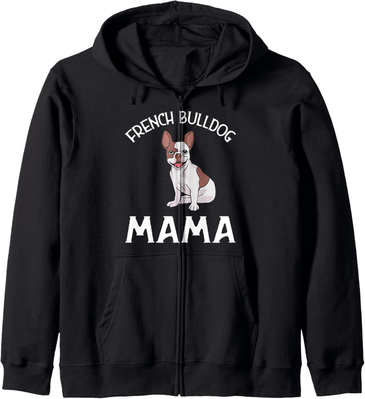 Französische Bulldogge Mama Motiv Hund Züchter Bullys Kapuzenjacke