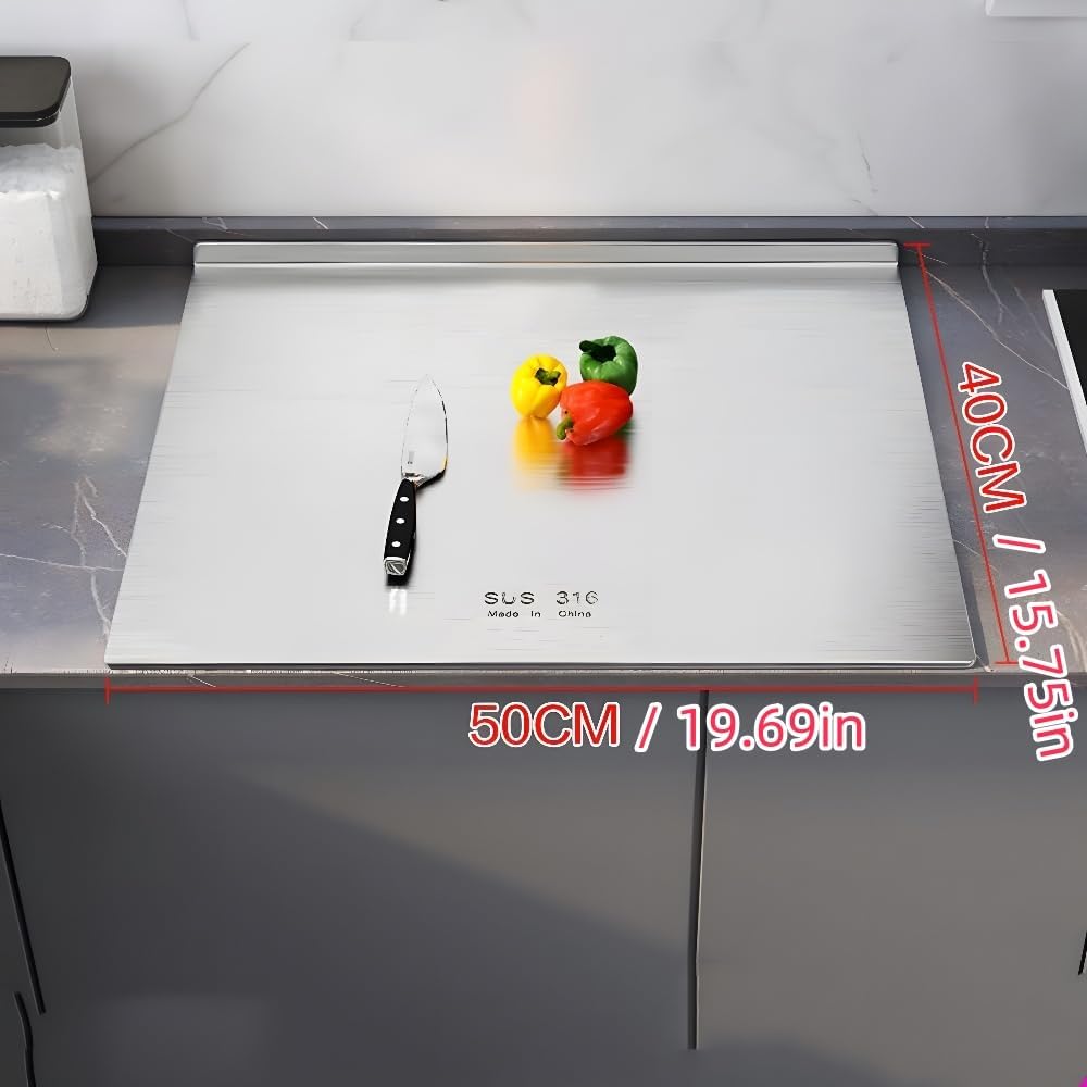 Schneidebrett 316 Edelstahl,Edelstahl Arbeitsplatte aus Verschiedene Grössen,Cutting Board,Schneideb