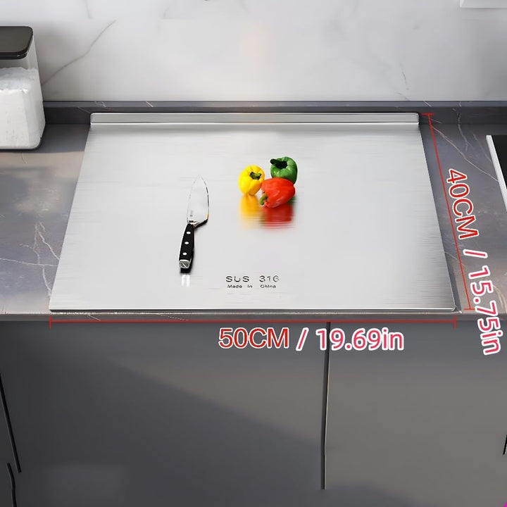 Schneidebrett 316 Edelstahl,Edelstahl Arbeitsplatte aus Verschiedene Grössen,Cutting Board,Schneideb