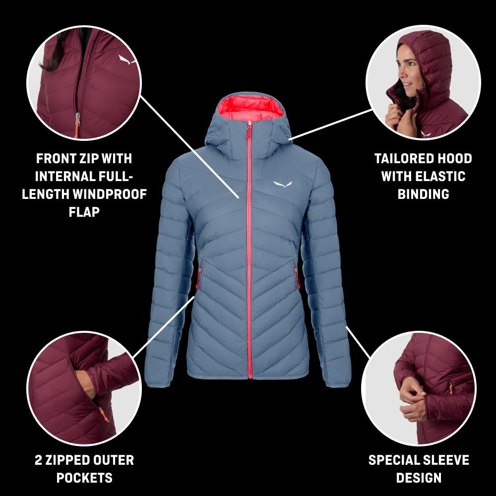 Salewa Damen BRENTA RDS DWN W JKT Daunenjacke L BLACK OUT, L BLACK OUT