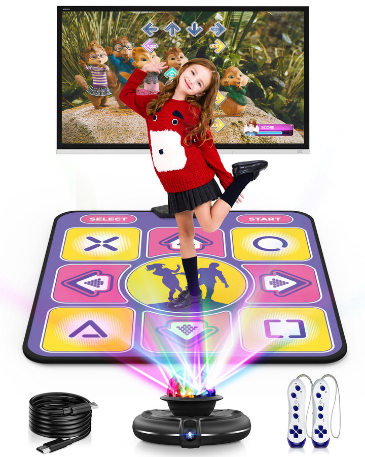 Tanzmatte - rutschfest Mit Kamera für TV, Kabelloser Controller, Spass Spiel für Kinder &amp; Erwachsene