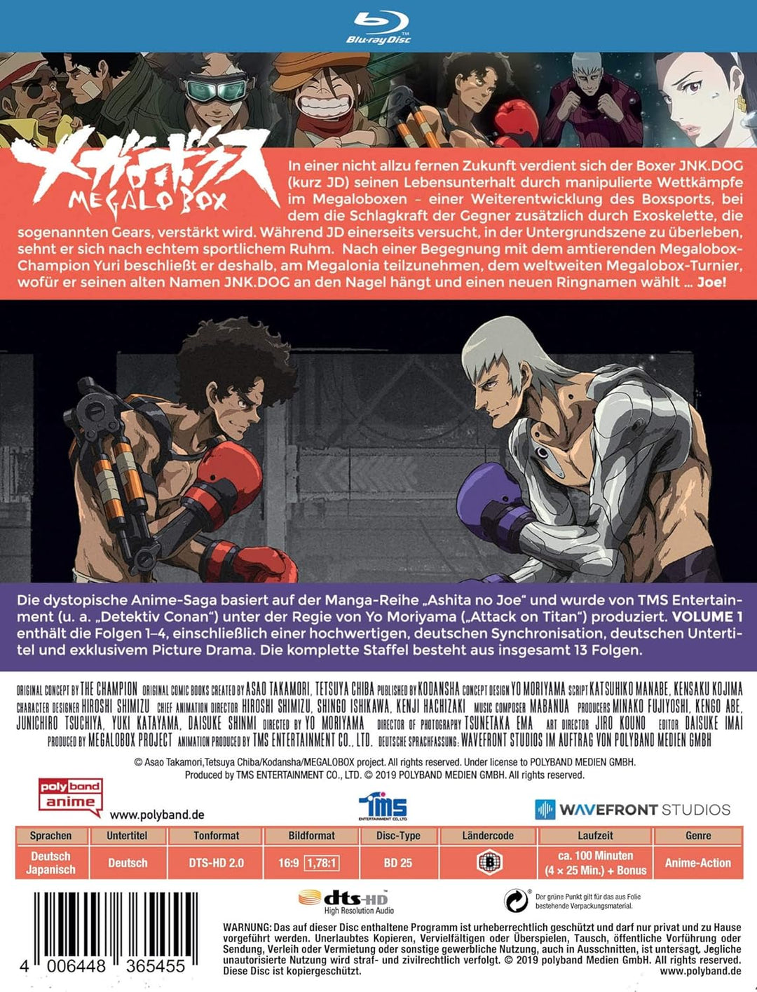 Megalobox - Volume 1 (Limitierte Edition mit Sammelschuber) LTD. [Blu-ray], Blu-ray