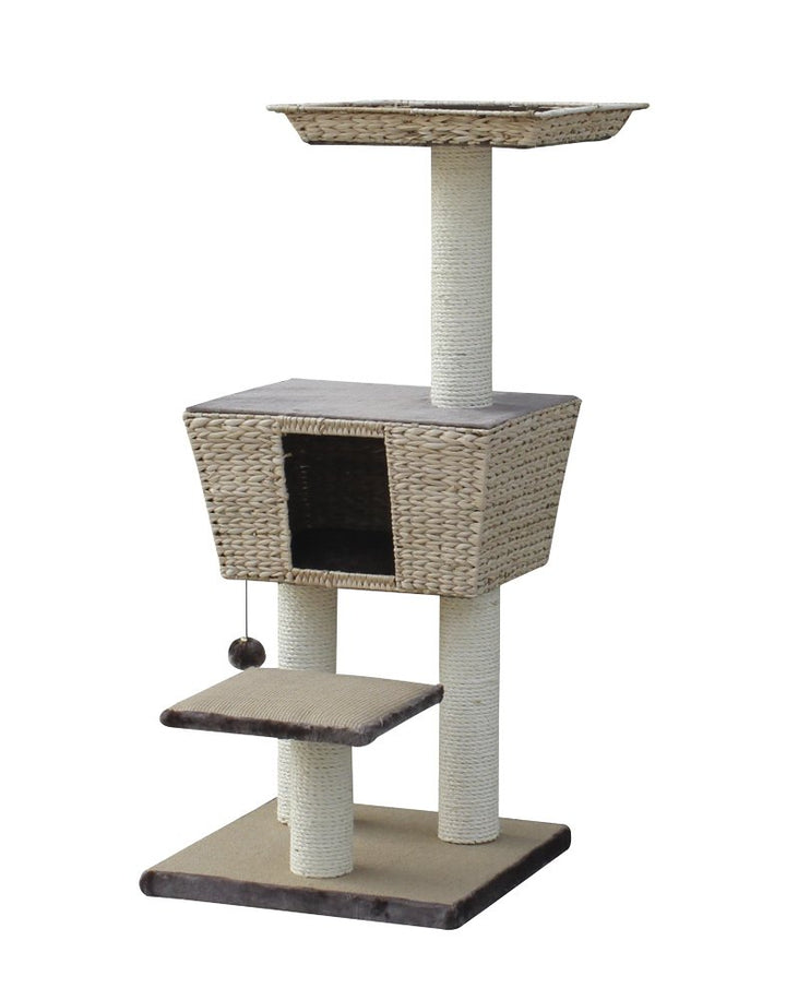 Nobby Kratzbaum MOTEGA S, hellbraun, 48 x 48 x 114 cm, 1 Stück