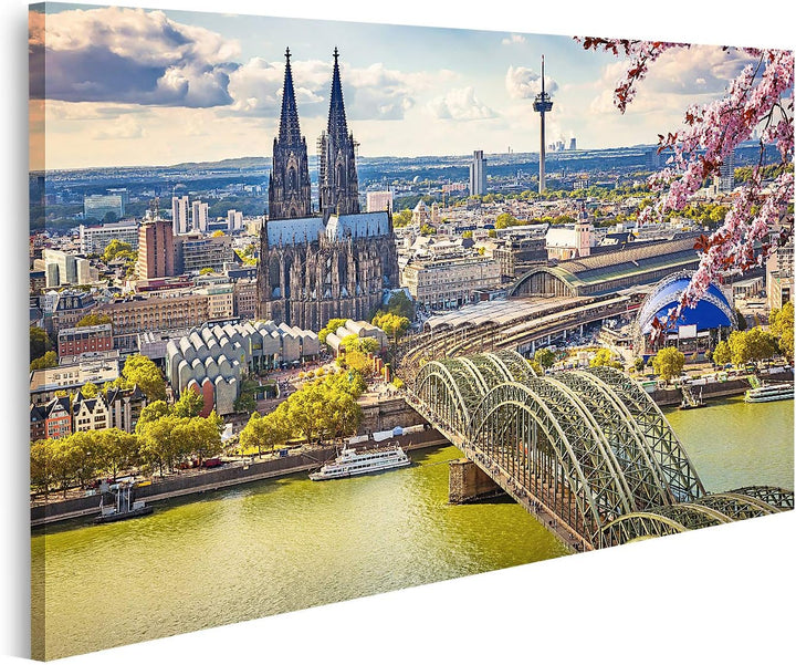 islandburner Bild auf Leinwand Luftaufnahme Von Köln Im Frühling Deutschland Bilder Wandbilder Poste