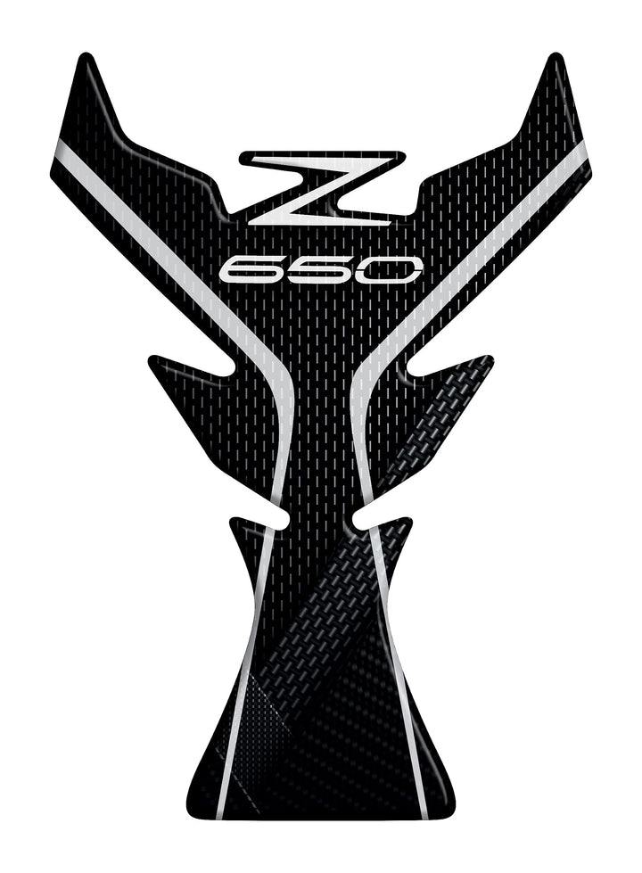 Aufkleber aus Harz, 3D-Effekt, kompatibel mit Kawasaki Z650 (Dark, Tankschutz) Dark Paraserbatoio, D