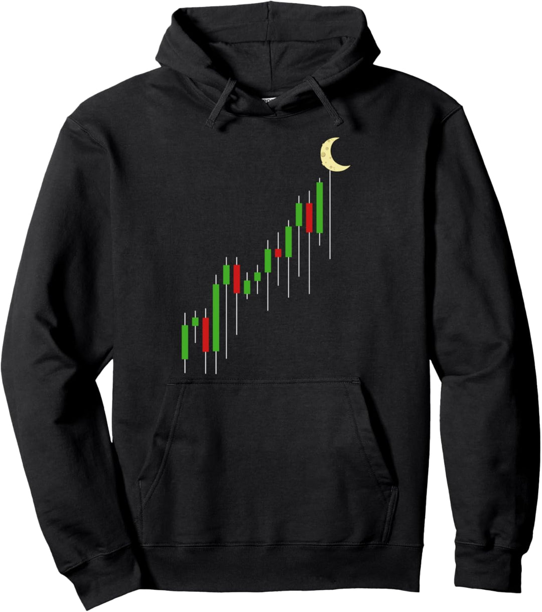 Krypto Händler Cryptocurrency Chart Analyse Trader Diagramm Pullover Hoodie