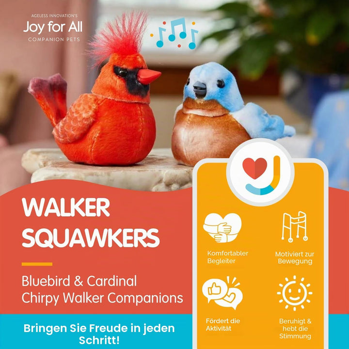 Joy For All Walker Squawker fröhlicher Animatronik-Vogel, der Ihnen Gesellschaft leistet und Sie an