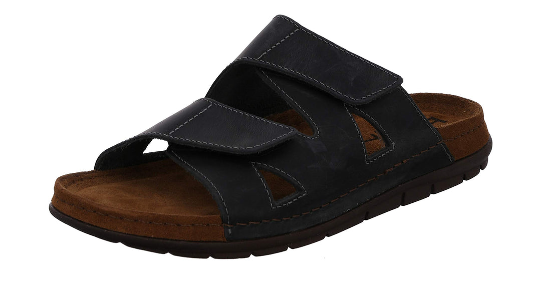 Rohde Herren Pantoletten Clogs Leder Rodigo-H 5914 41 EU Grau, 41 EU Grau