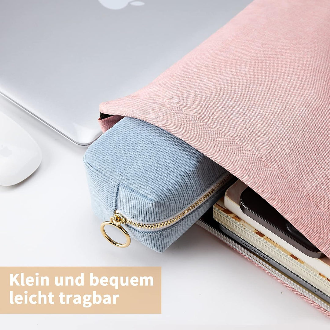 KALIDI Mäppchen Federmäppchen Mädchen Teenager Stiftetasche Stiftemappe Cord-Stoff Federtasche Penci