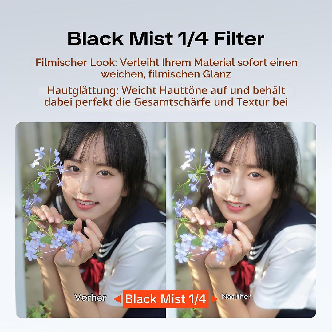 PGYTECH Magnetischer Black Mist 1/4 Filter für DJI Osmo Pocket 4 Pro, Black Mist 1/4 Filter