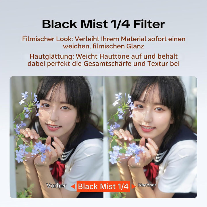 PGYTECH Magnetischer Black Mist 1/4 Filter für DJI Osmo Pocket 4 Pro, Black Mist 1/4 Filter