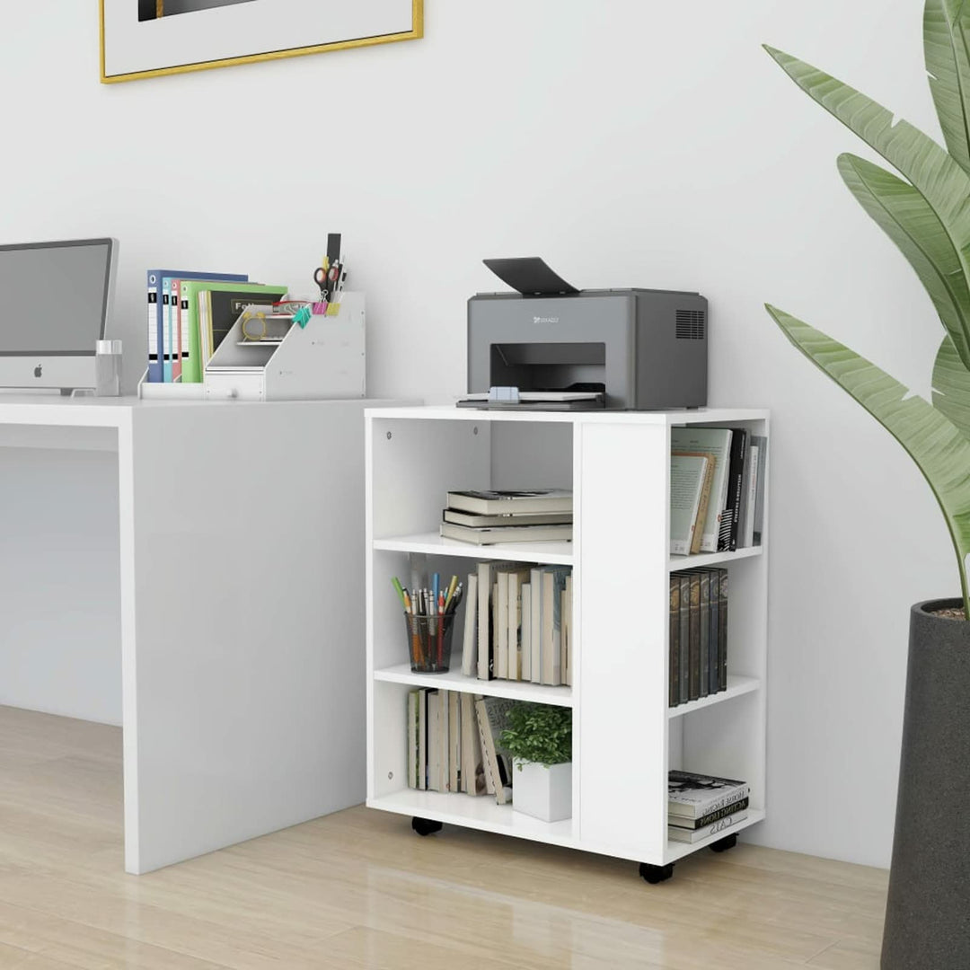 Rollschrank Schrank mit Rollen Schubladenschrank Aktenschrank Holzschrank Aufbewahrungsschrank Stand