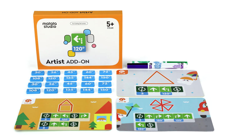Künstler-Erweiterung Kodierungsset für Programmierbare Roboter für Kinder ab 4 Jahren Codieren von L
