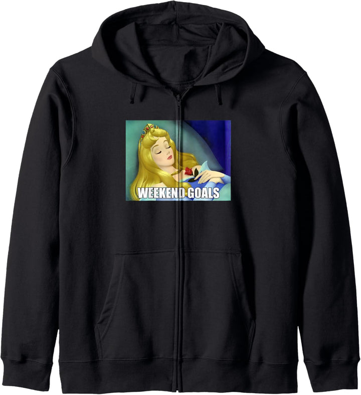 Disney Sleeping Beauty Aurora Weekend Goals Kapuzenjacke