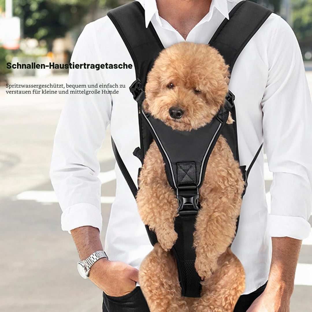 Haustiertrage Rucksack, Wasserdichter, Verstellbarer Hunde Frontträger für Reisen mit Mittelgrossen
