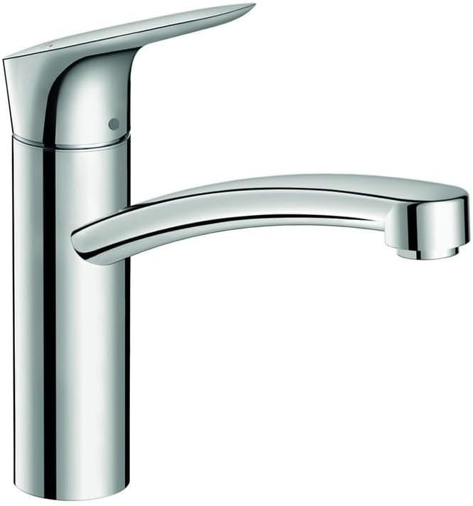 hansgrohe Logis M31 - Küchenarmatur, 1 Stahlart, Wasserhahn Küche mit Auslaufhöhe 160 mm, Mischbatte