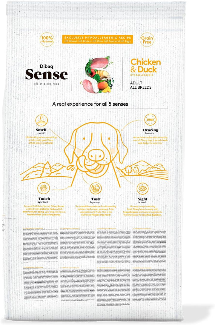 Dibaq Sense Grain Free Huhn & Ente, 100% natürliches Hundefutter 12 kg.