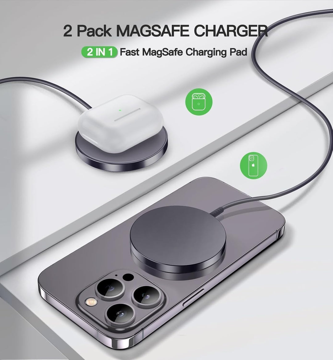 Mag-Safe Ladegerät Wireless Charger iPhone, 15W Schnell Apple induktive ladestation für iPhone 17/16