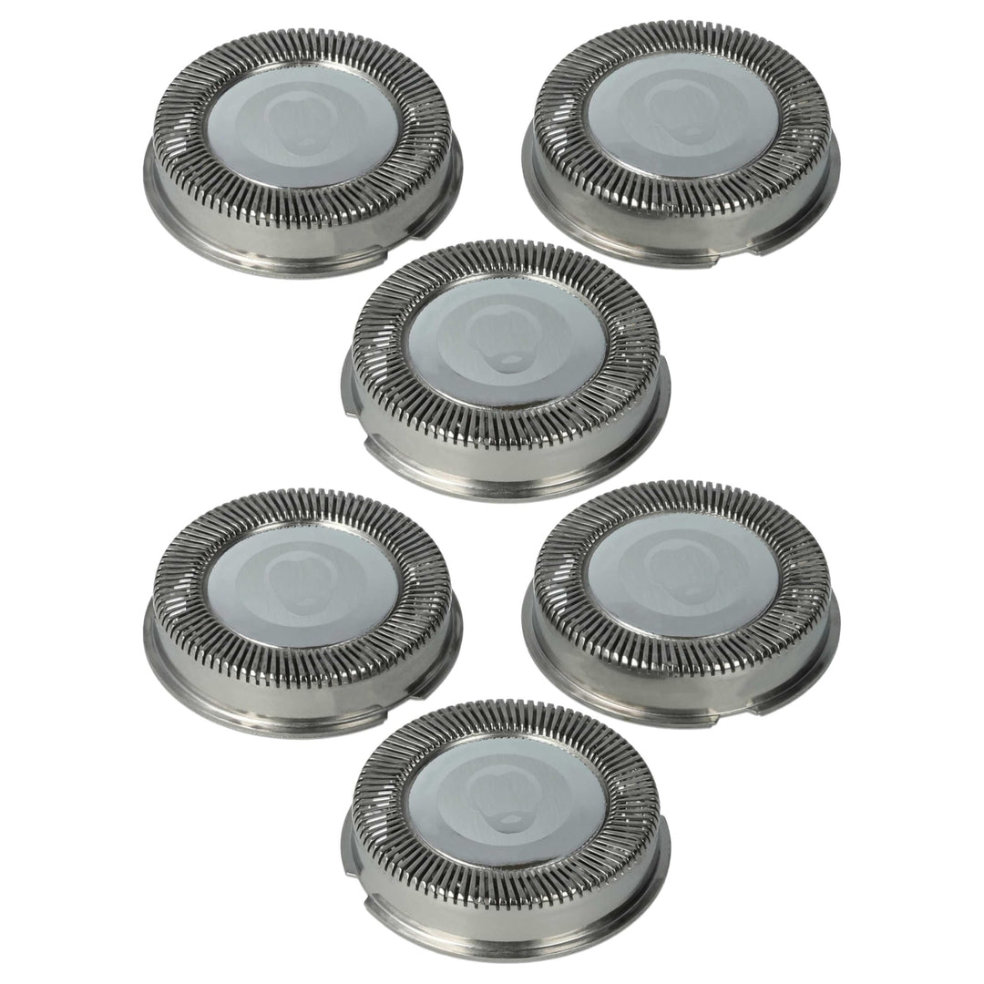 vhbw 6x Ersatz-Scherköpfe kompatibel mit Philips HQ803