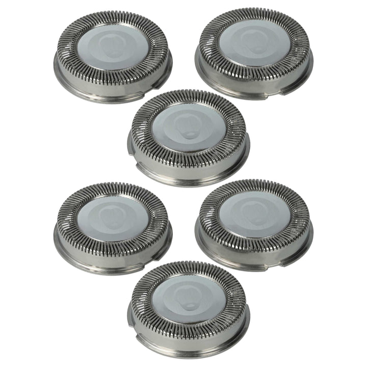 vhbw 6x Ersatz-Scherköpfe kompatibel mit Philips HQ803