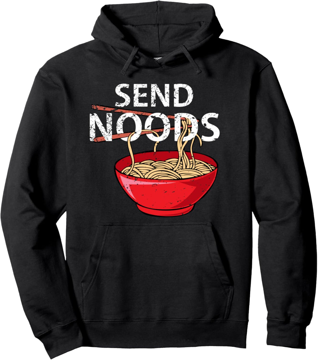 Send Noods Kawaii Japan Ramen Noodle Bowl Anime Pho Geschenk Pullover Hoodie