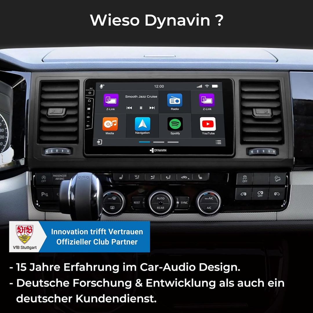DYNAVIN Android Autoradio Navi für VW T6 Transporter, 9 Zoll OEM Radio mit Wireless Carplay und Andr