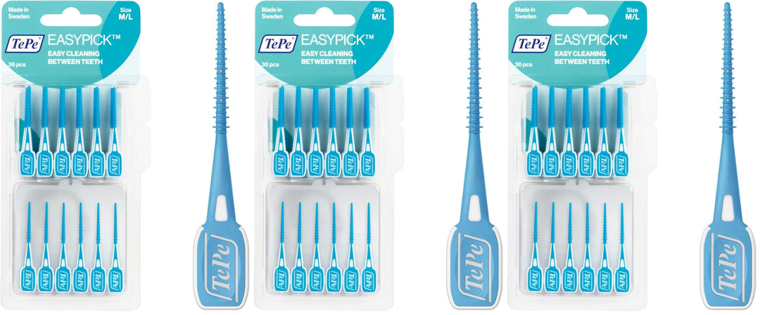 TePe EasyPick Dental Stick M/L / 1 x 36 Stück inklusive praktischem Taschenetui/Für eine einfache, t