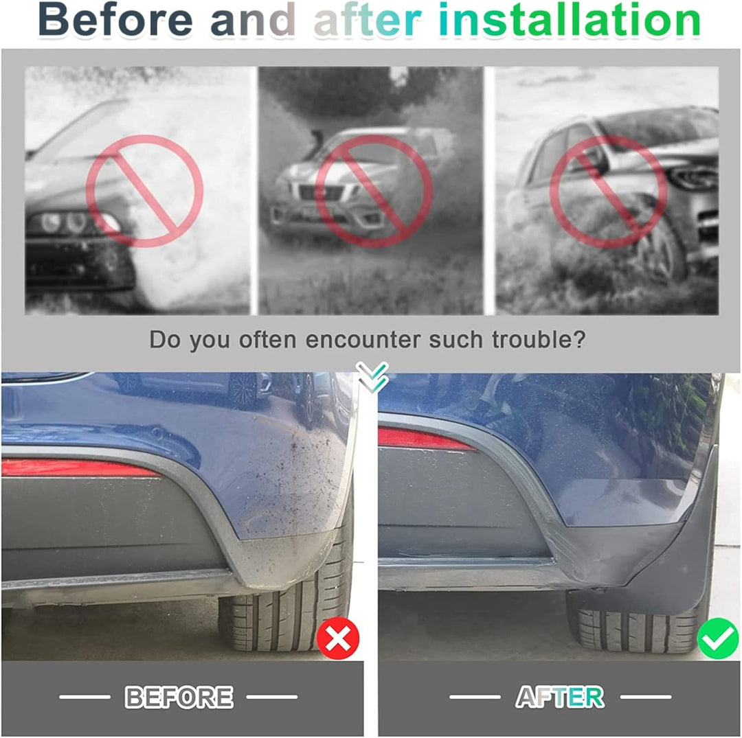 [4 Stück] GAFAT Tesla Model 3 2017-2022 2023 Schmutzfänger, Kotflügel, Spritzschutz Auto, Kunststoff