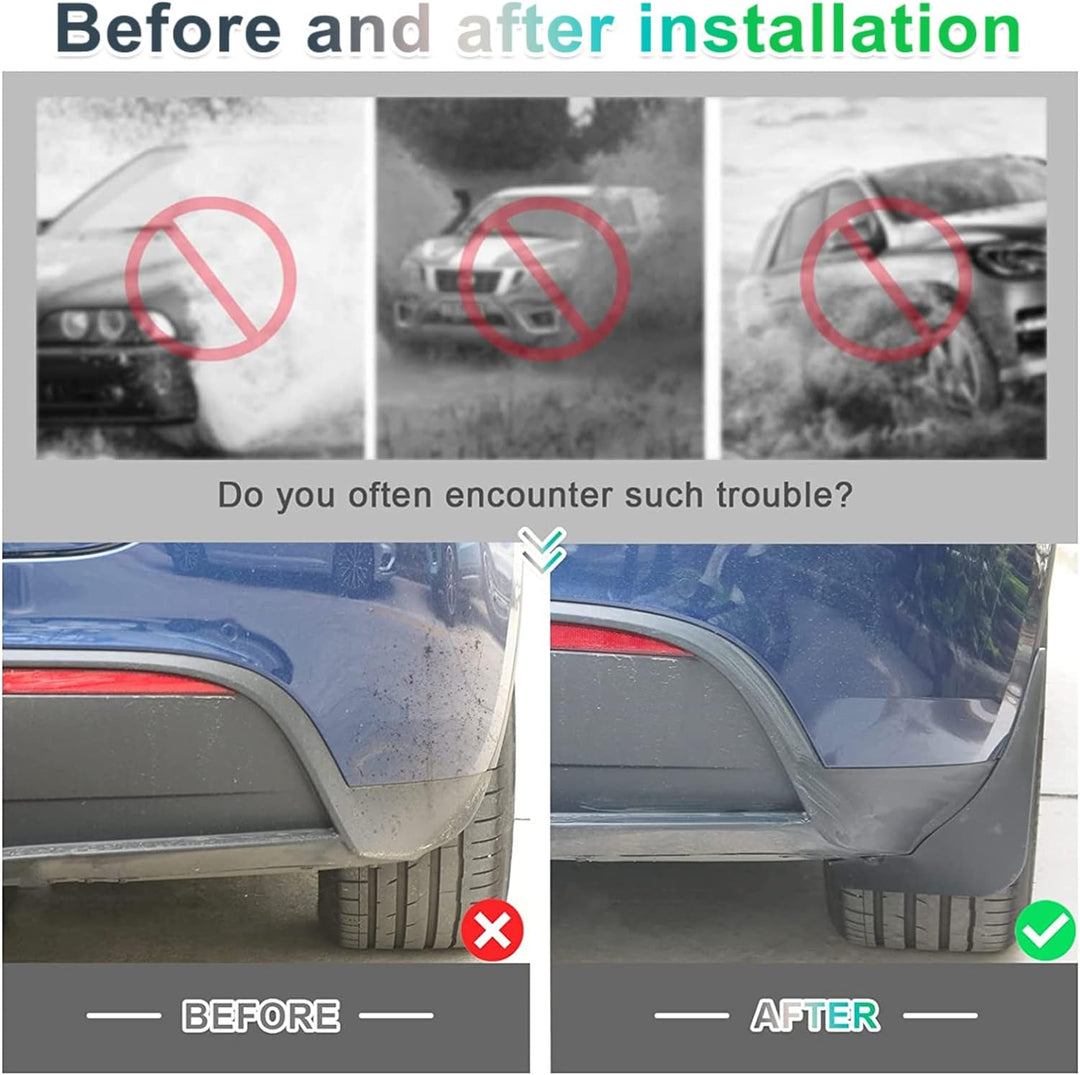 GAFAT Tesla Model Y 2021-2023 2024 Schmutzfänger, Kotflügel, Spritzschutz Auto, Kunststoff Schlamm F