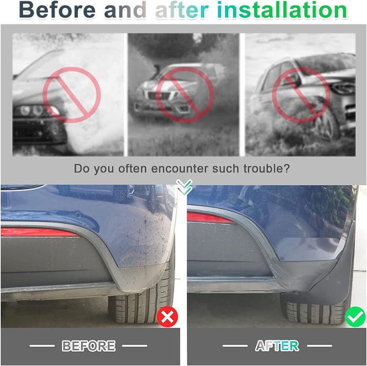 GAFAT Tesla Model Y 2021-2023 2024 Schmutzfänger, Kotflügel, Spritzschutz Auto, Kunststoff Schlamm F