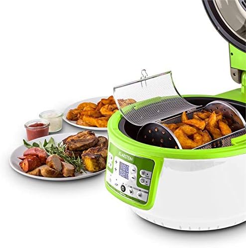 Klarstein VitAir Heissluftfritteuse Fritteuse, 1400 Watt, fett-frei Frittieren + Backen + Grillen +