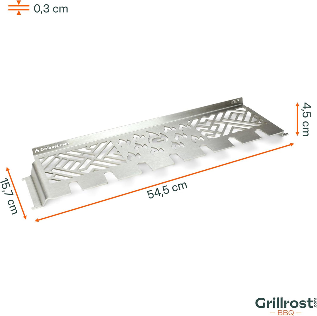 Grillrost.com Das Original Edelstahl Warmhalterost Multi-Station - Napoleon Rogue, Freestyle, Legend