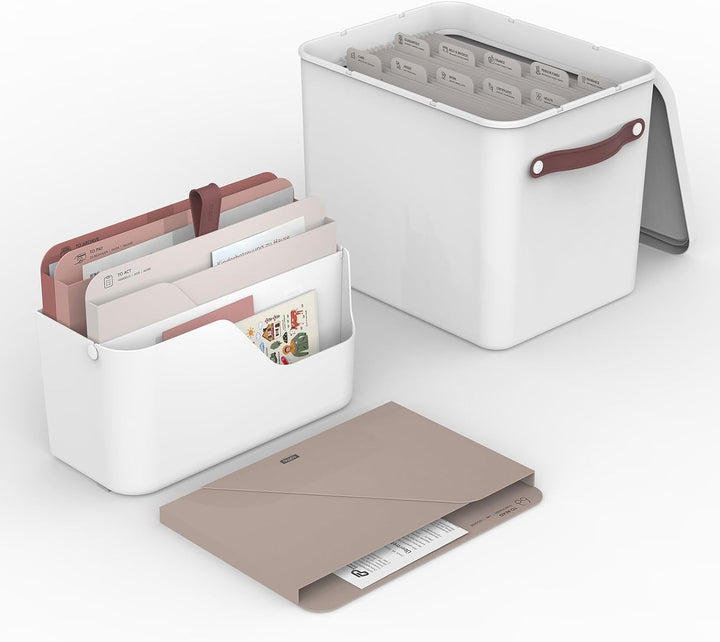 Rotho MyPaper Dokumentenablage, Schreibtisch-Organizer, Dokumentenhalter, Briefablage, Postfach, Pap
