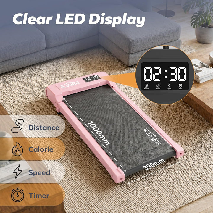 Laufband/Walking Pad mit leisem Motor für Zuhause, LED-Display & Steuerung, platzsparendes Design fü