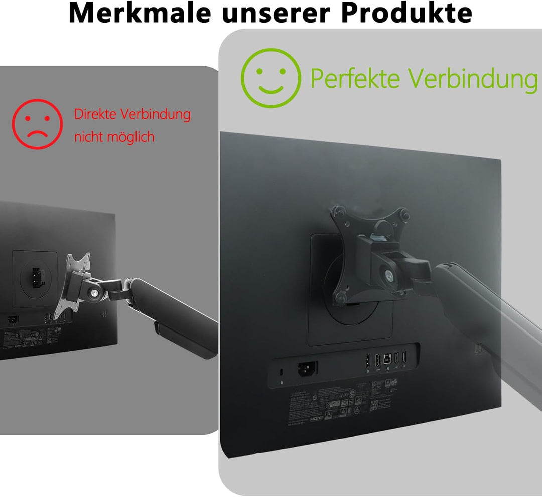 E-Serie G5 VESA-Halterungsadapter kompatibel mit HP Monitoren der Grössen(passend für E24 G5,E24q G5