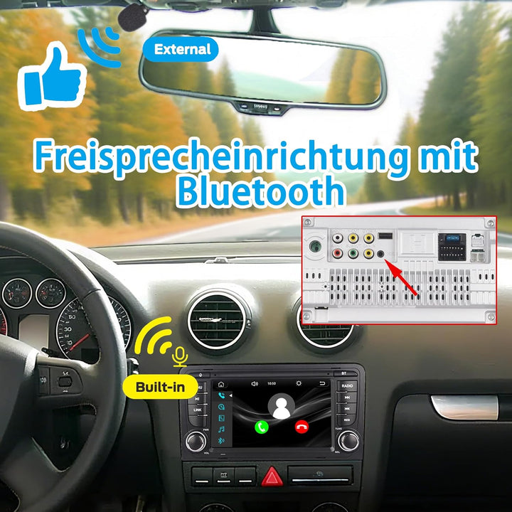 Linux Autoradio Blitzstart für Audi A3 S3 RS3 8P 2003-2012 Wireless CarPlay/Android Auto/Bluetooth/F