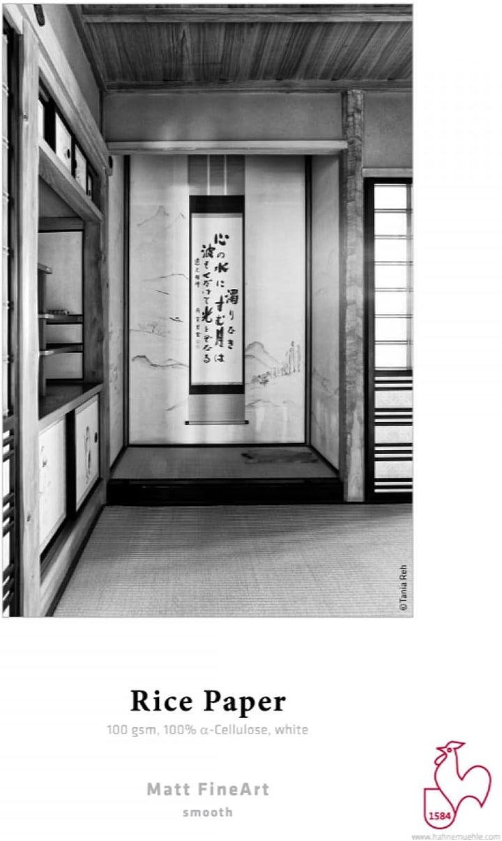 Hahnemühle 10641008 Digital FineArt Rice Papier, 100 g/m², DIN A4, 210 x 297 mm, weiss