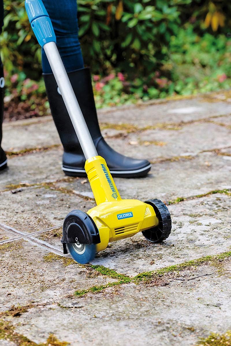 GLORIA Fugenreiniger WeedBrush | Elektrischer Fugenkratzer | Unkrautbürste | Zwischen Terrassenplatt